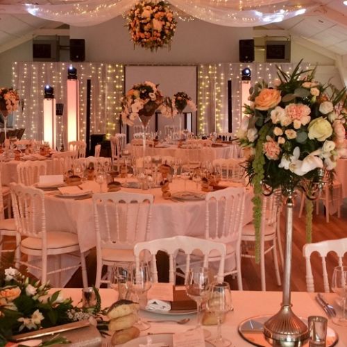 Mise en lumière LED - mariage au château de Beaussais à Trégon